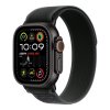 487667 9 apple watch ultra 2 gps cellular 49mm black titanium case with black trail loop m l