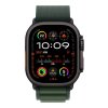 487853 1 apple watch ultra 2 gps cellular 49mm black titanium case with dark green alpine loop small