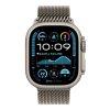 487748 1 apple watch ultra 2 gps cellular 49mm natural titanium case with natural titanium milanese loop l