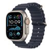 488606 9 apple watch ultra 2 gps cellular 49mm natural titanium case with navy ocean band