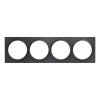 stvorramik pre vypinace walli fibaro walli quadruple cover plate anthracite fg wx pp 0009 8 antracit