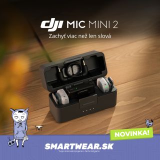🎙️DJI Mic Mini 2 je tu! Kompaktný bezdrôtový mikrofón, ktorý váži len 11 gramov, no zvukom prekoná oveľa drahšiu...