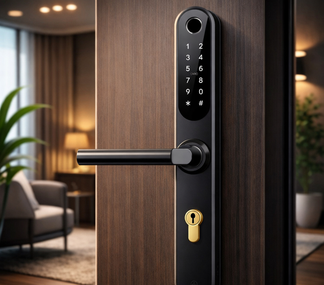 Chytrá klika Smoot Air Lock Plus: bezklíčový přístup i pro vícebodové dveře