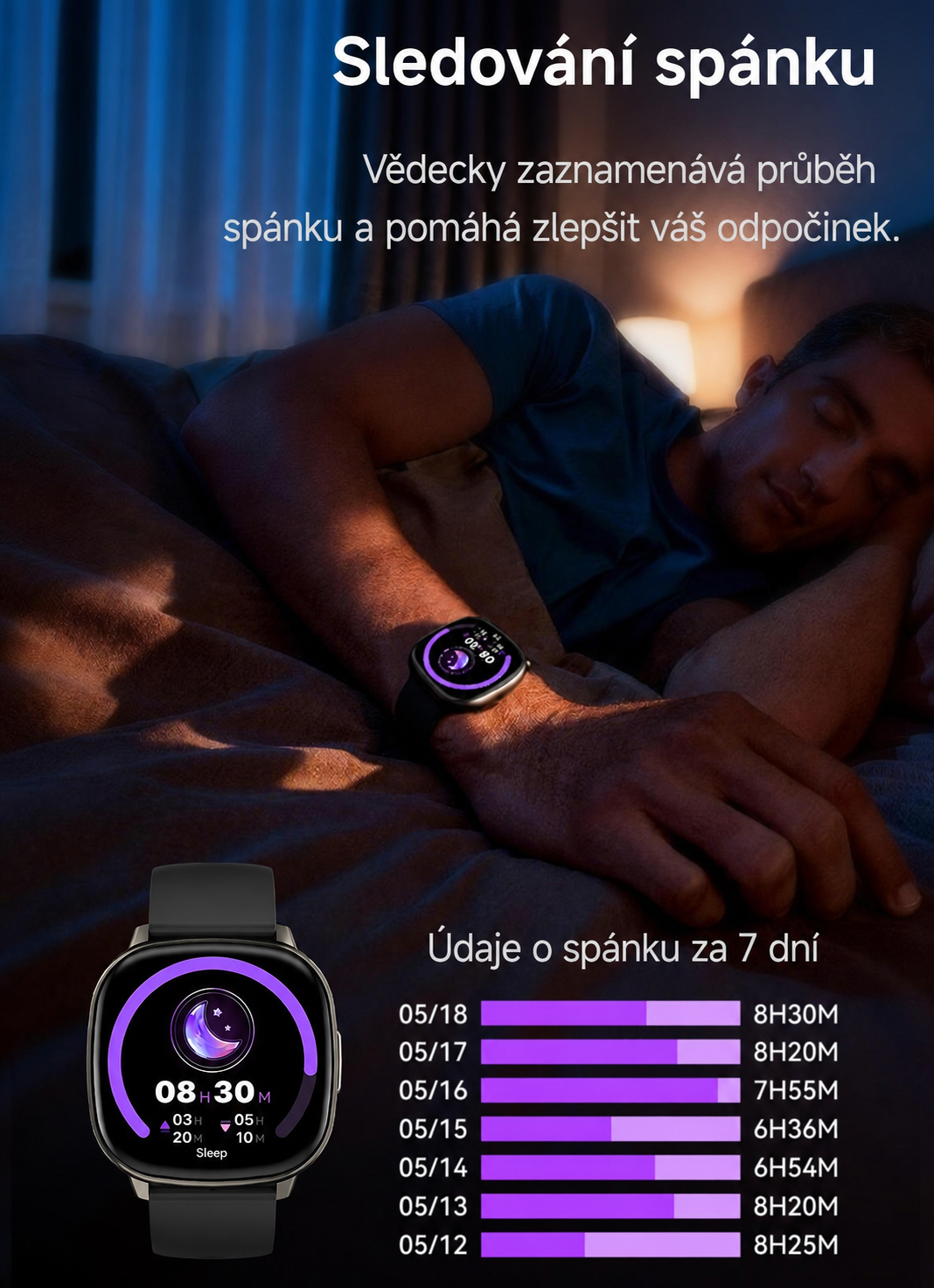 Inteligentné hodinky s meraním spánku