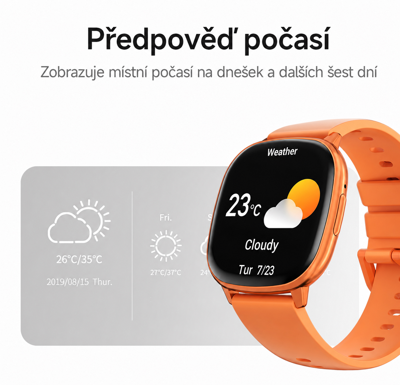 Inteligentné hodinky s predpoveďou počasia