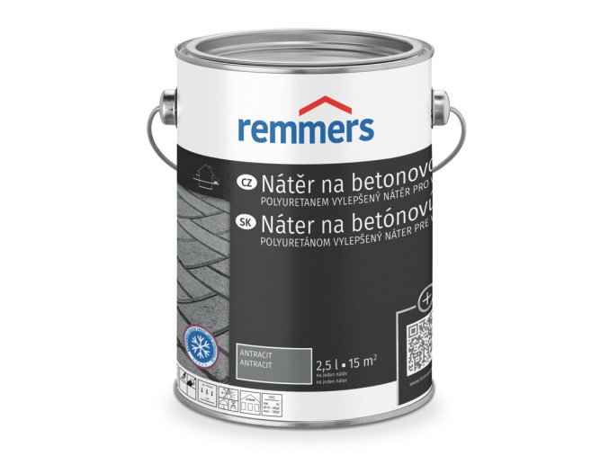 Nátěr na betonovou dlažbu, polyuretanem vyztužená venkovní dekorativní lazura (PU Beton - & Pflasterlasur)