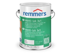 Venti-lak 3v1, krycí, pigmentovaný alkydový lak k základnímu nátěru, mezivrstvě a konečnému nátěru (Venti Decklack)