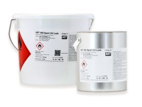 AST 200 SPORT UV LESK, dvousložkový, UV stabilní transparentní lak pro oživení povrchu kamenných koberců