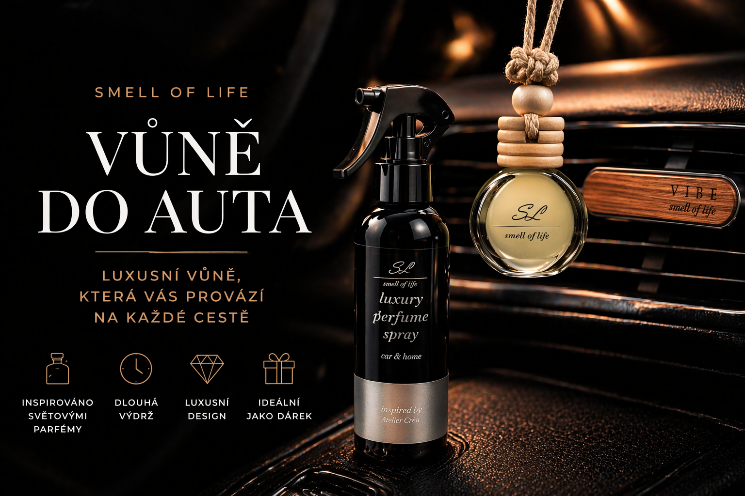 🚗 Vůně do auta Smell of Life: luxusní zážitek z každé jízdy