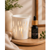 Weiße Aromalampe + Parfümöl La Vie Est Belle