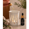Weiße Aromalampe + Parfümöl La Vie Est Belle