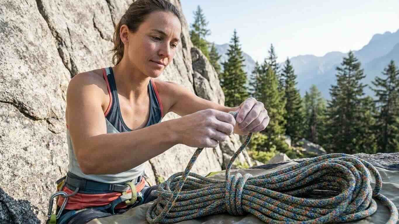 Lano Edelrid Parrot 2R 9,6 mm 60 m při použití