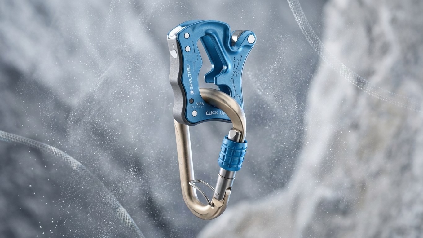 Jistítko Skylotec Click UP set modrý při použití