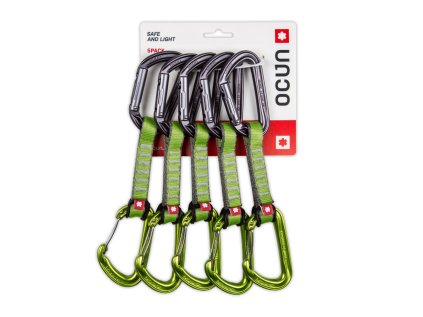 Expresky Ocún Hawk Combi pad 16 set 5 kusů, zelené