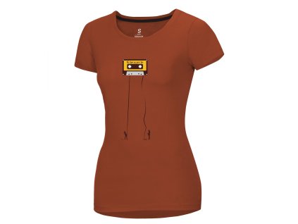 Triko Ocún Classic T dámské Retro Tape Rooibos Tea