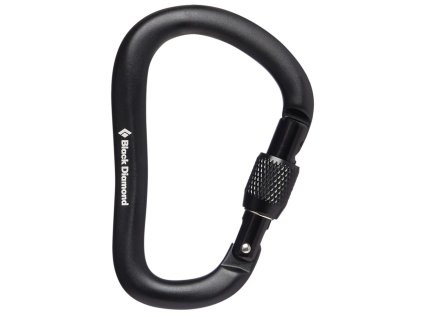 Karabina Black Diamond RockLock Screwgate black - 1