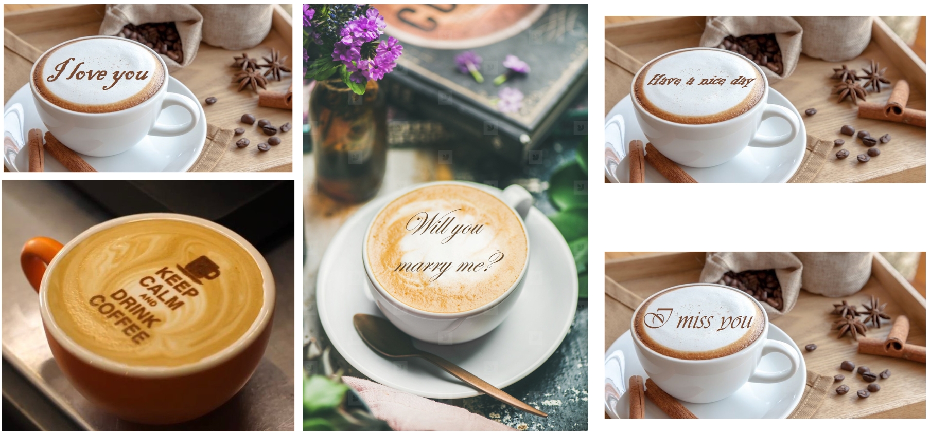 Ukázka potisku kávy tiskárnou Fantasia