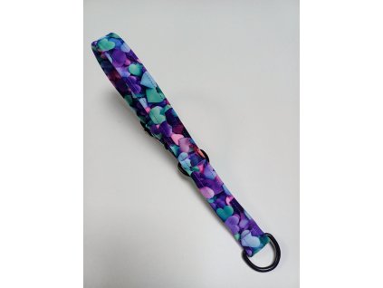 Softshell polostahovací obojek barevná srdíčka