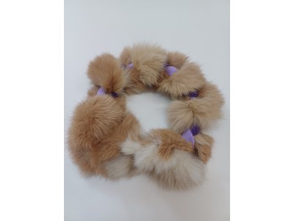 Kruh zapletený králík fleece 20cm