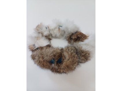 Kruh zapletený králík fleece 20cm