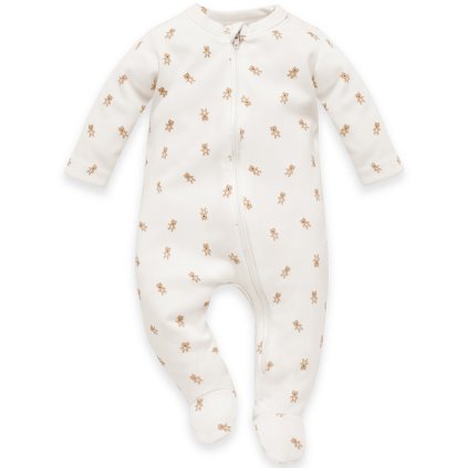 Pajacyk niemowlecy ecru misie LOVELY DAY BEIGE 6051