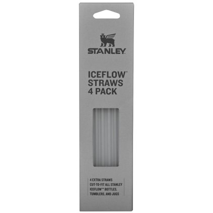 STANLEY TUMBLER ICEFLOW 890 ml slámky - brčka náhradní set 4 kusů čirá