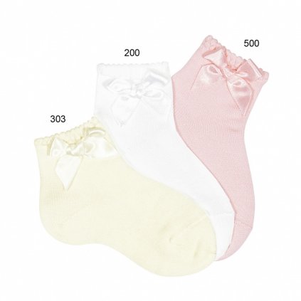 ceremony short socks with matching bow