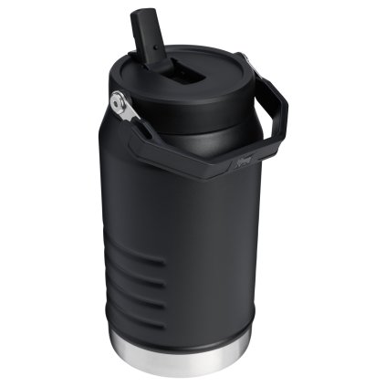STANLEY Insulated Jug with integrated straw The IceFlow™ Flip Straw 2.0 Jug 1.9L/64oz Black 2.0  Bezpečné pro potraviny