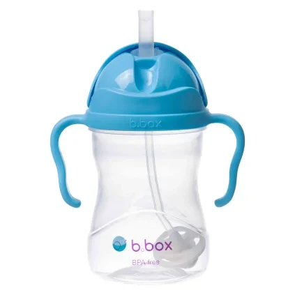 B.box první hrneček s brčkem 240 ml borůvka