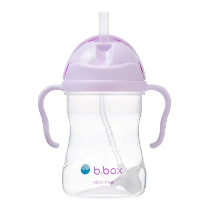 B.box první hrneček s brčkem 240 ml ostružinový