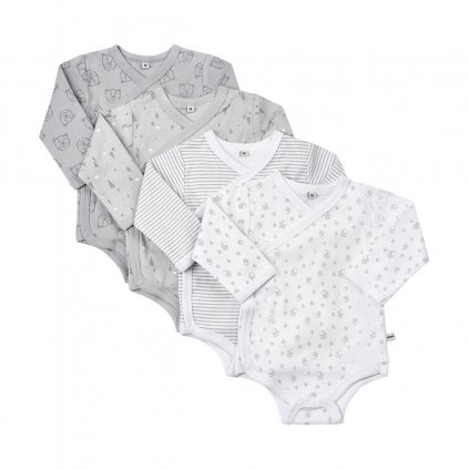 Pippi baby long-sleeved bodysuit OEKO - TEX set of 4 pcs 4760 - 190  OEKO - TEX