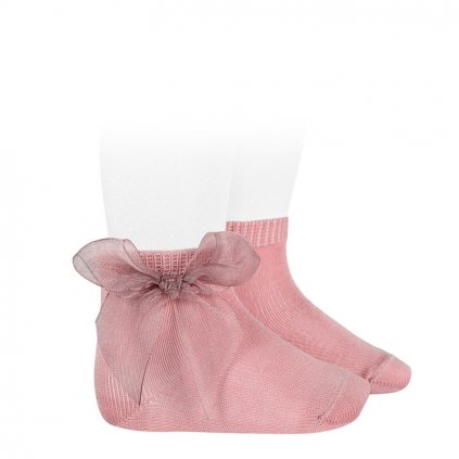 ceremony short socks tulle bow pale pink