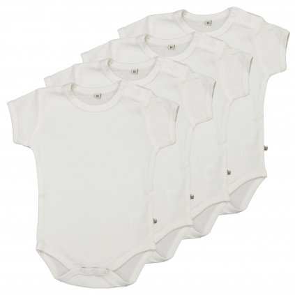 Pippi Baby Bodysuit with Short Sleeves OEKO - TEX set 4 pcs 3820 - 100  OEKO-TEX