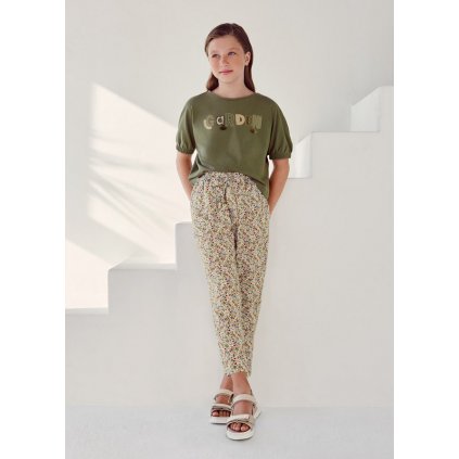 long trousers flower patterned girl id 22 06573 042 L 1