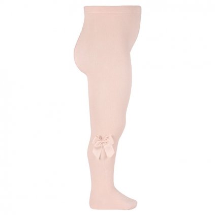 cotton tights with side grossgran bow nude