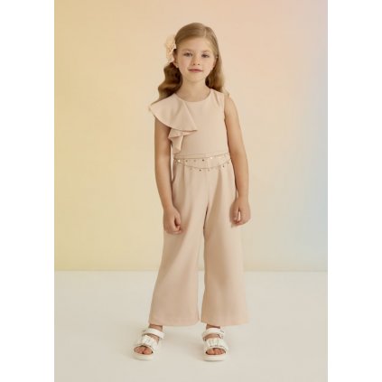 crepe jumpsuit with chain belt girl id 23 05233 052 M 2