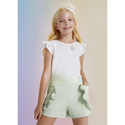 ruffled crepe shorts girl id 23 05230 092 M 2