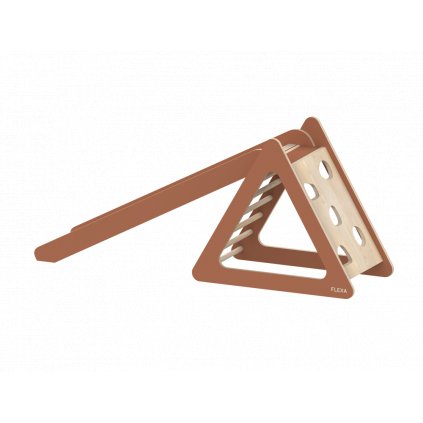 Flexa wooden play set with slide red Play 8810725120  Masivní dřevo