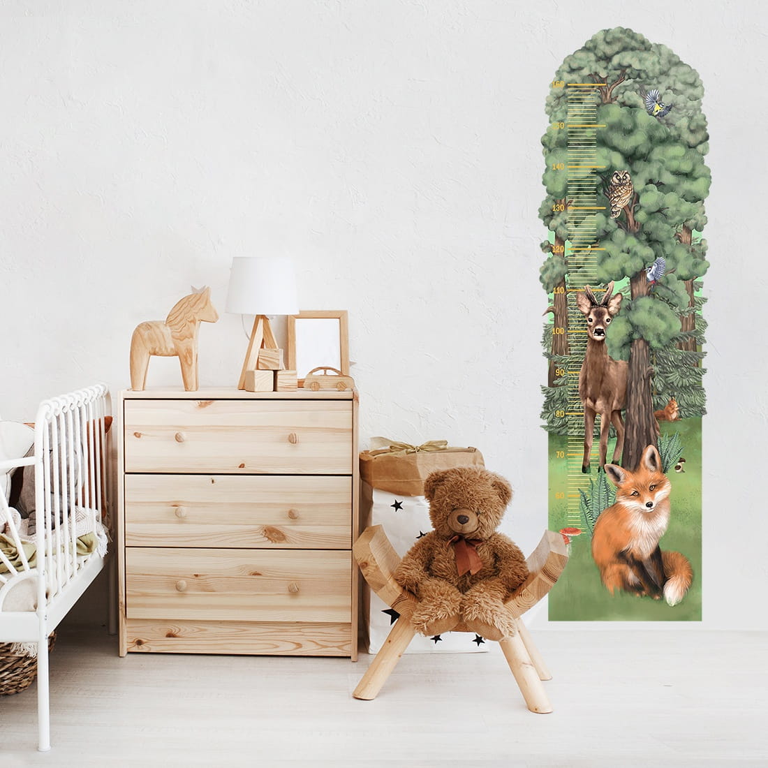 Levně Pastelowe Love Pastelowe Love® samolepka na zeď metr les Samolepka 42 x 145 cm