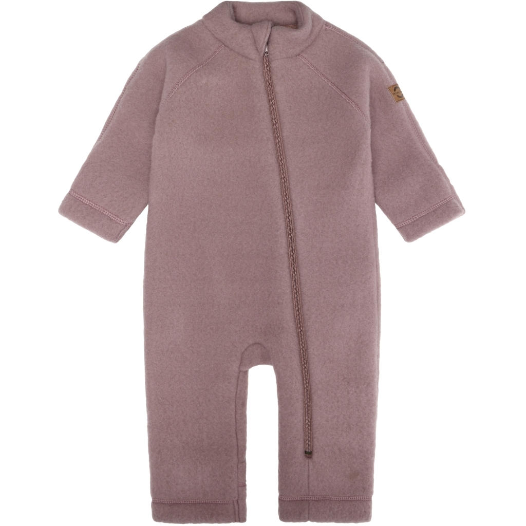 Levně Mikk-Line kojenecký vlněný merino overal 50005 - Twilight mauwe