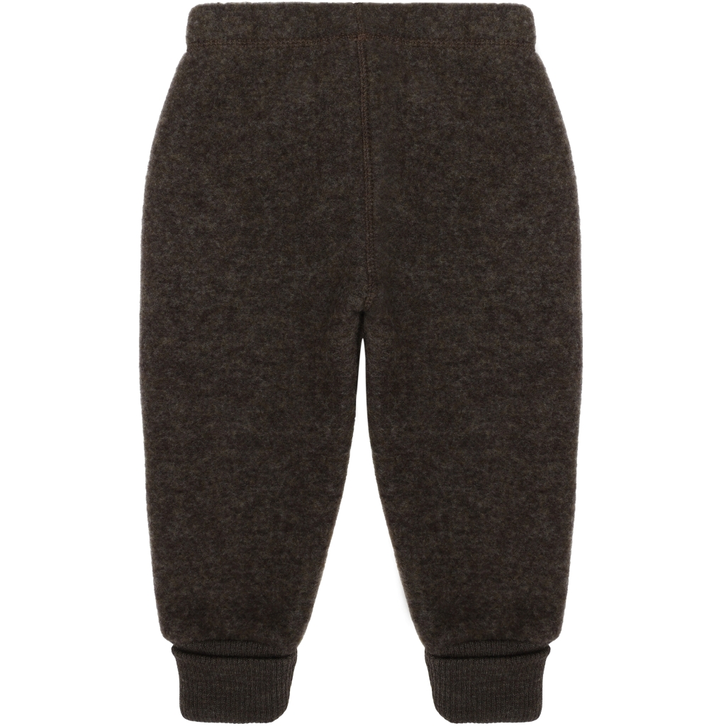 Mikk-Line dětské vlněné merino kalhoty 50004 - Dark Brown