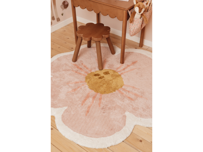 LITTLE DUTCH koberec KVĚTINA 110X110cm MĚKKÉ