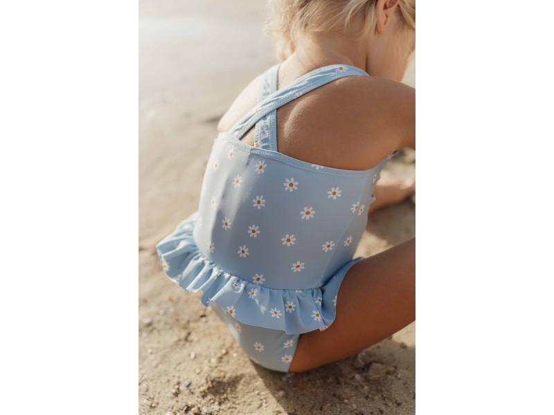 LITTLE DUTCH plavky bez rukávů AISIES BLUE