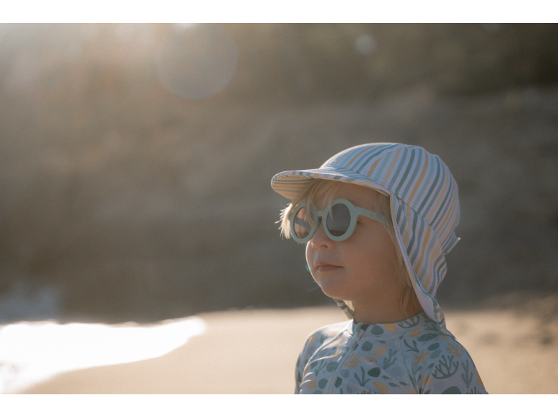 LITTLE DUTCH plavecká čepice STRIPES MULTICOLOR UPF 50+