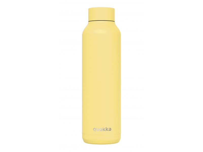 Levně QUOKKA nerezová termoláhev SOLID LIGHT YELLOW 630 ML TERMO