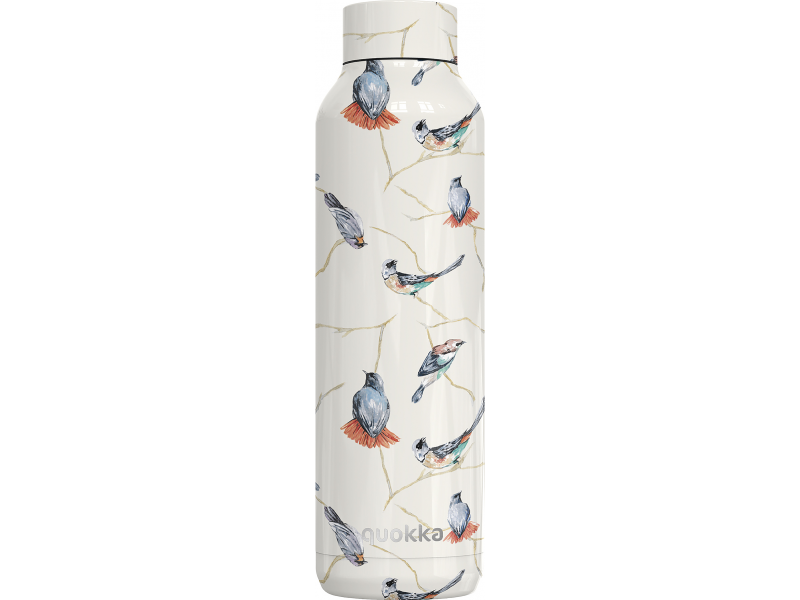Levně QUOKKA nerezová termoláhev SOLID BIRDS 630 ML TERMO