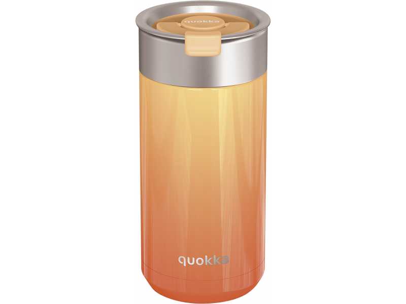 Levně QUOKKA nerezový termohrnek se sítkem BOOST APRICOT ORANGE 400 ML TERMO