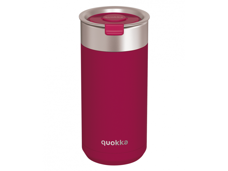 Levně QUOKKA nerezový termohrnek se sítkem BOOST MAROON 400 ML TERMO