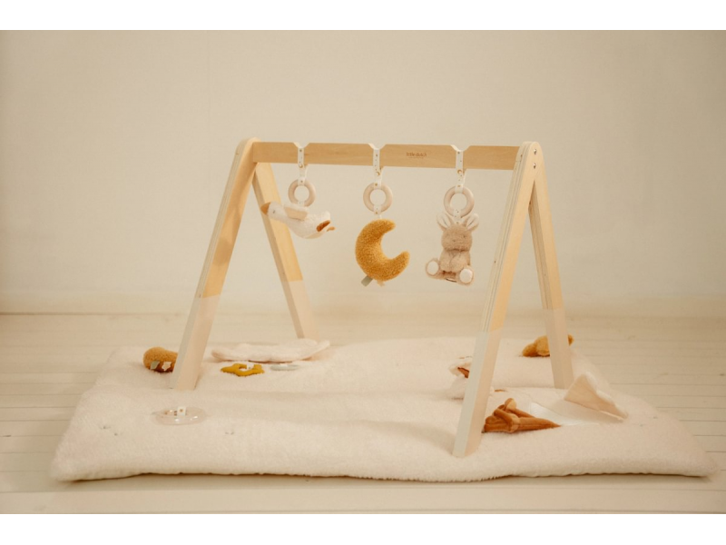 Levně LITTLE DUTCH dřevěná hrazdička NEWBORN NATURALS