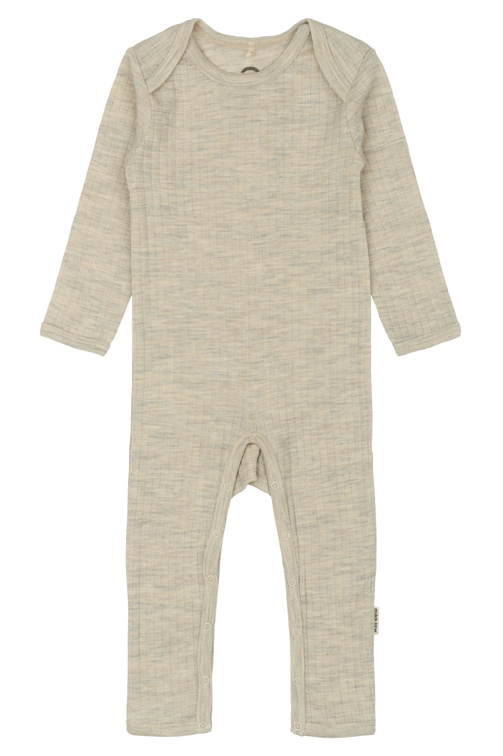 Levně Mikk-Line Mikk - line dětský vlněný overal 6016 - Melange OffWhite